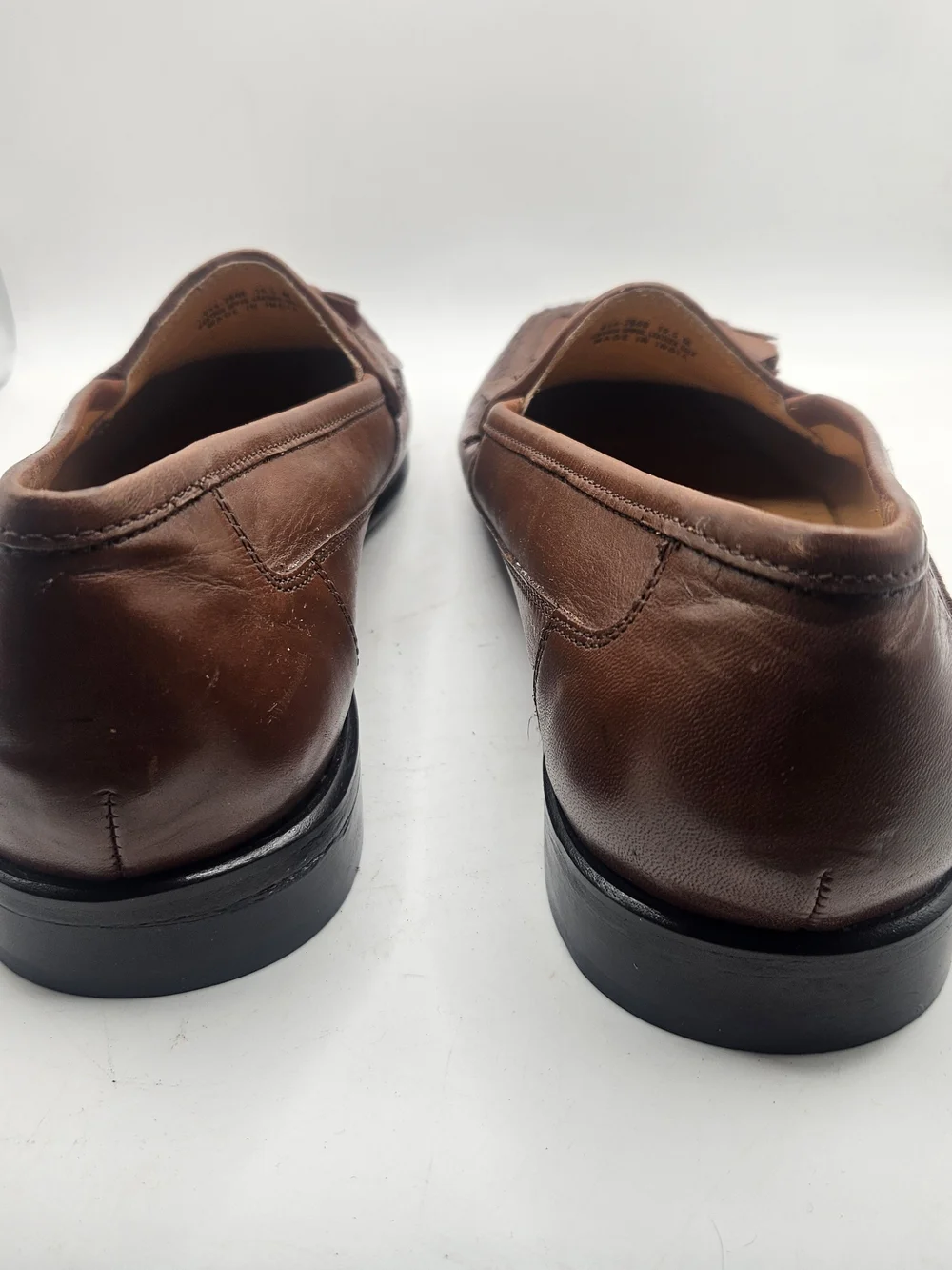 Giorgio Brutini Brown Woven Tassel Loafers 10.5
